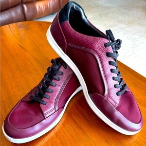 Calvin Klein Red and Black Sneakers with Minimalist Design